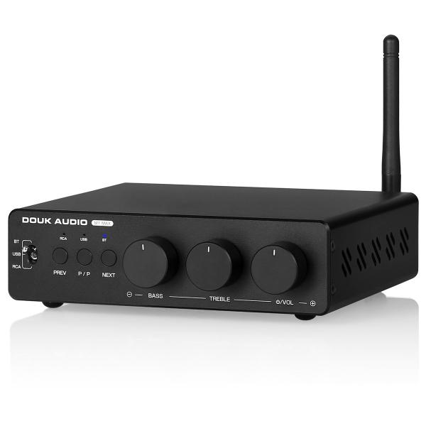 Douk Audio M1 MAX パワーアンプ 300W x2 Bluetooth レシーバー ホーム ステレオ アンプ U-disk プレーヤー tysj-online_suc-m1max