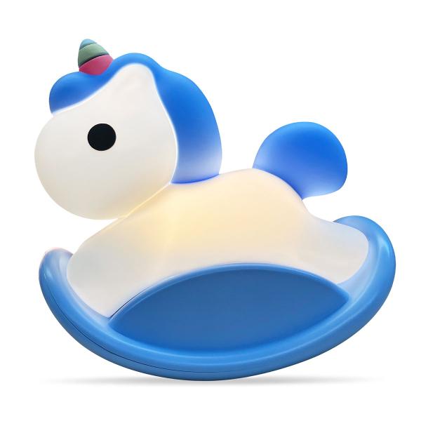 ご検討【3208】ちびちゃんユニコーン　フローライト TOYOSO かわいい 子供用ナイトライト レインボーホースナイトライト