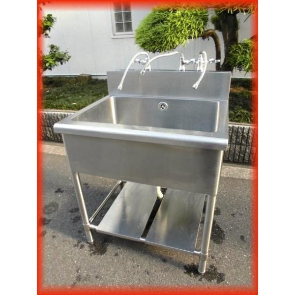 シンク 業務用１槽シンク 蛇口付 3本 流し台 中古 ステンレス 730 600mm 大きめ 保健所の申請 厨房用品 No 613 Dejapan เสนอราคาและซ อญ ป นท ม ค านายหน า 0
