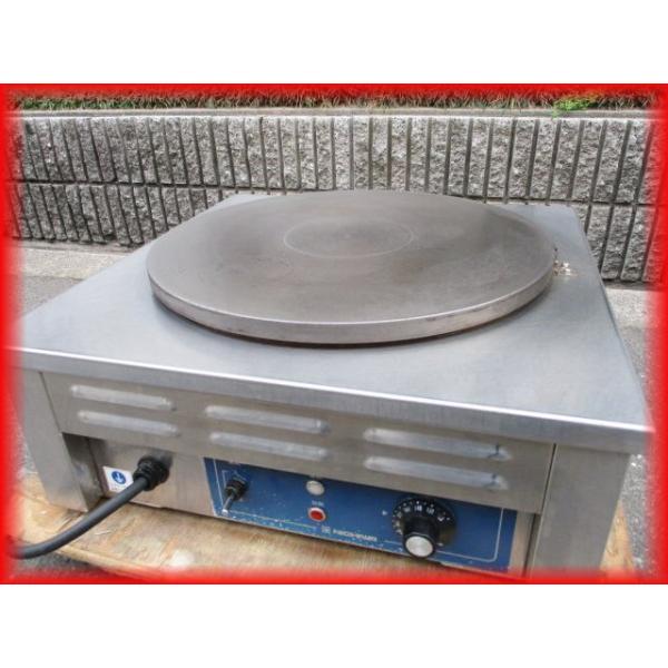 電気クレープ焼器 卓上型 ニチワ クレープメーカー 100V CM-410 500×500×210mm 中古 業務用 厨房器機 i