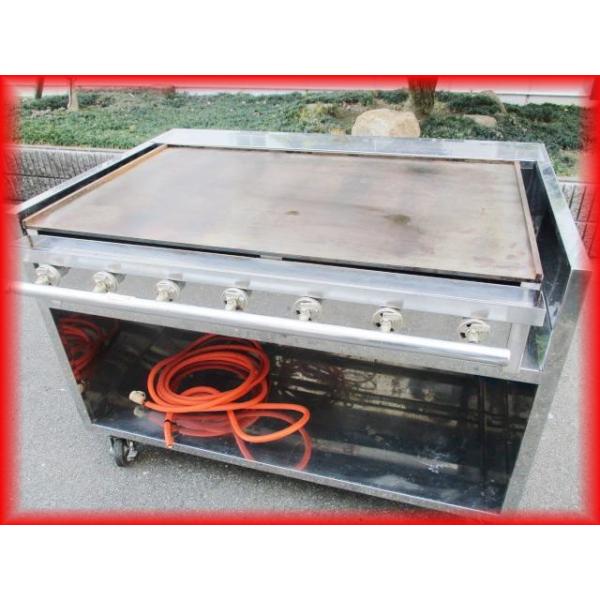 鉄板焼き機 業務用 グリドル グリラー LPガス 台付 中古 屋台 鉄板焼き機 業務用 グリドル グリラー LPガス 台付 中古 屋台
