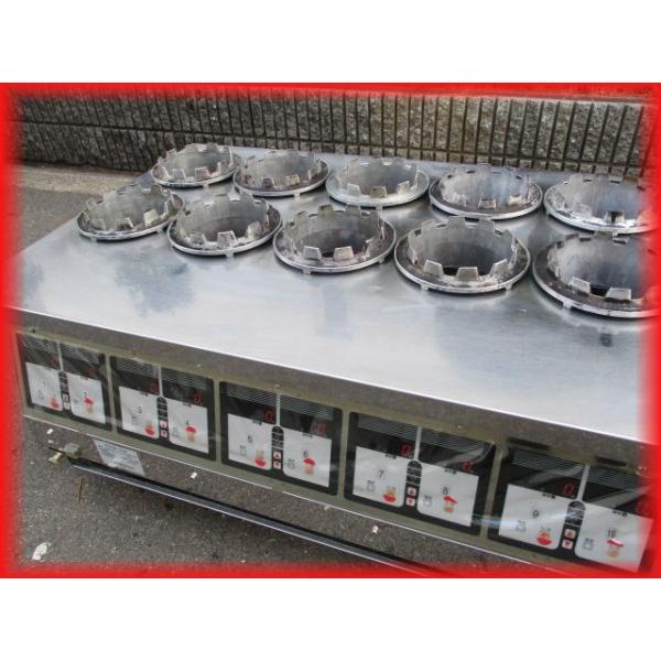 送料無料 マイコン式全自動釜飯炊飯機 10口 LPガス 100V 中古 TDXB-10