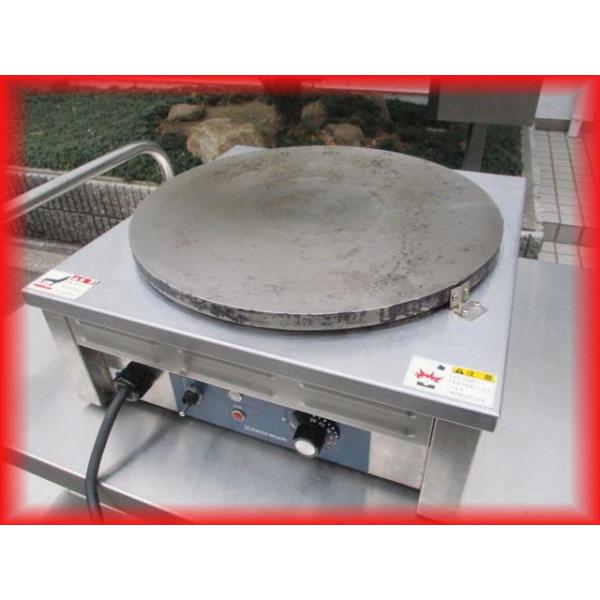 電気クレープ焼器 卓上型 ニチワ クレープメーカー 中古 2021年製 CM-410H 450×450×180cm 単相200V 業務用 送料無料 厨房器機 (3)i