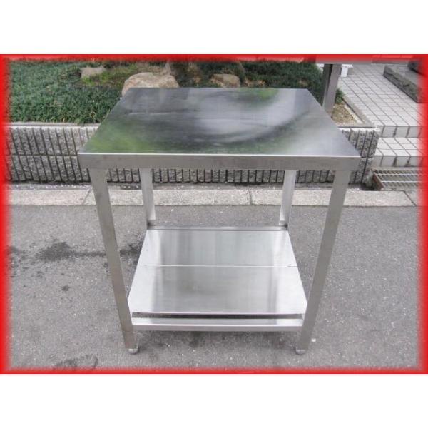 676-0) ステンレス 棚付き 作業台 W455D600H800 変形作業台 調理台