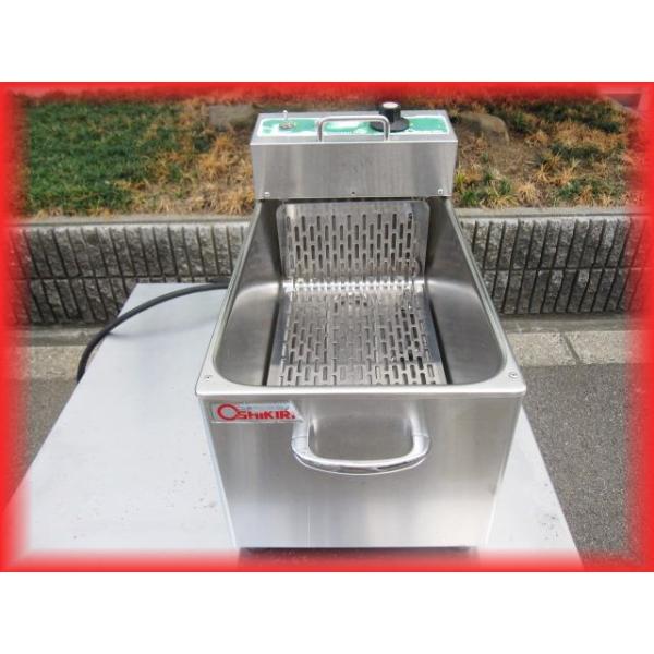 電気フライヤー 100V 卓上 ミニタイプ 業務用 押切電機 8L 中古 厨房