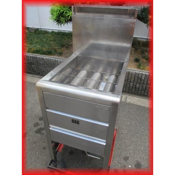 フライヤー 業務用 18L 1槽 中古 タニコー TGFL-45C 揚げ物 標準タイプ 送料無料 都市ガス 450×600mm 2018年製 房機器 h(1)
