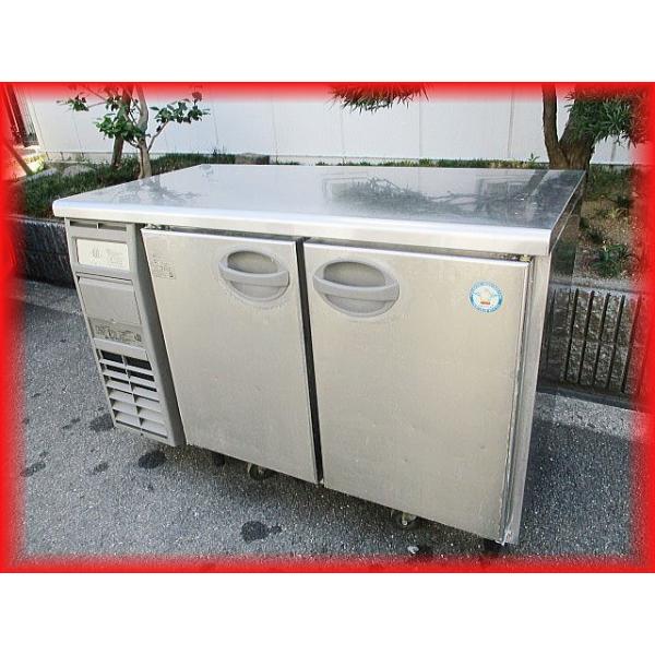 冷蔵庫 業務用 中古 2ドア 台下冷蔵庫 フクシマ 1200×600mm 239L YRC-120RE2 テーブル型 2016年製 訳アリ 送料無料 厨房器機
