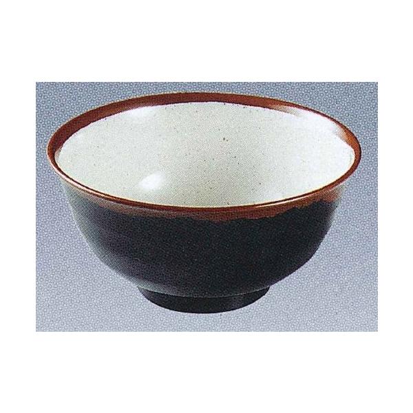 エンテック メラミン食器 「長次郎窯」 AN60W 羽反り丼（大） 1