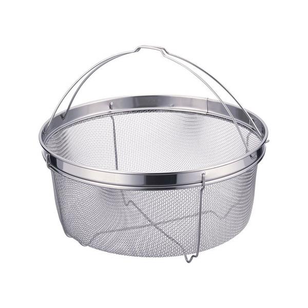 金伊工業(株)　 18-8　シェイプライン　茹であげザル　19cm（12メッシュ）SH-027　