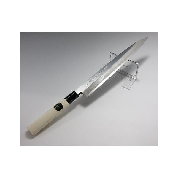 泉源兼光作　特製白三鋼　霧研　正夫（刺身包丁）　３３０mm 泉源兼光作 特製白三鋼 霧研 正夫（刺身包丁） 300mm : 厨房