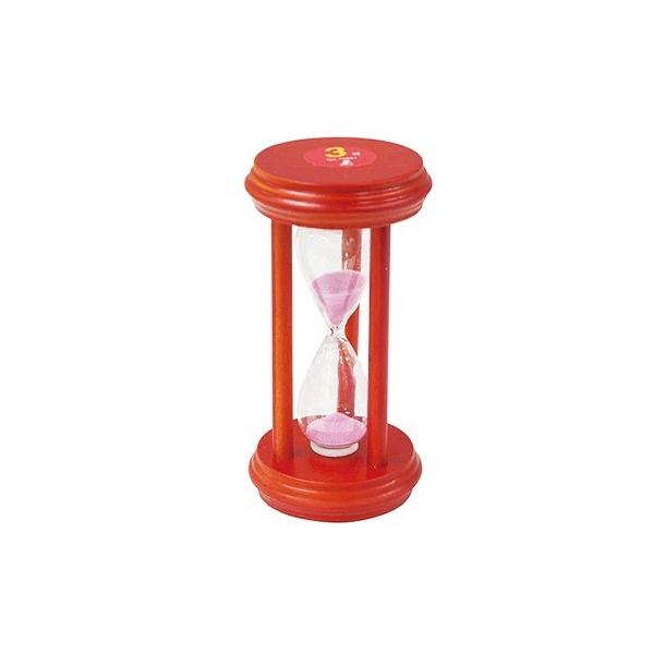 ◆心地よく落ちる砂に時の流れを感じます。◆お部屋のインテリアとしてもお使いいただけます。[ 仕様 ]◇精度：±30秒以内◇本体サイズ：φ50×100mm◇製品質量：43g◇材質：本体/木、ガラス 砂/ガラス