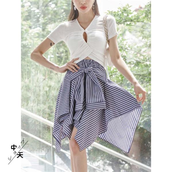 セットアップ 2点セット トップス スカート 長袖 韓国風 レディース ロング丈スカート プリーツ 不規則 セレブ風 オシャレ ファッション 二次会 Sssnetshop 割引クーポン