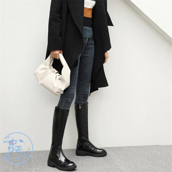 内ボアロングブーツ ブーツ フラットヒール ラウンドトゥ 大きいサイズ 内ボアロングブーツ ブーツ フラットヒール ラウンドトゥ 大きいサイズ