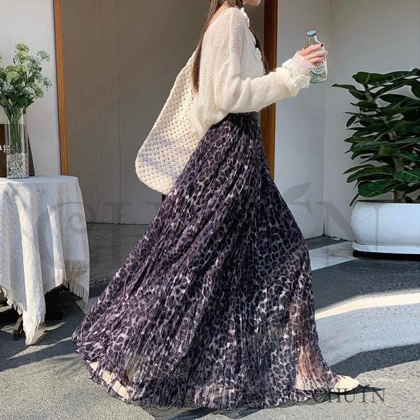 夏スカートロングフリルティアードスカートウエストゴムチュール