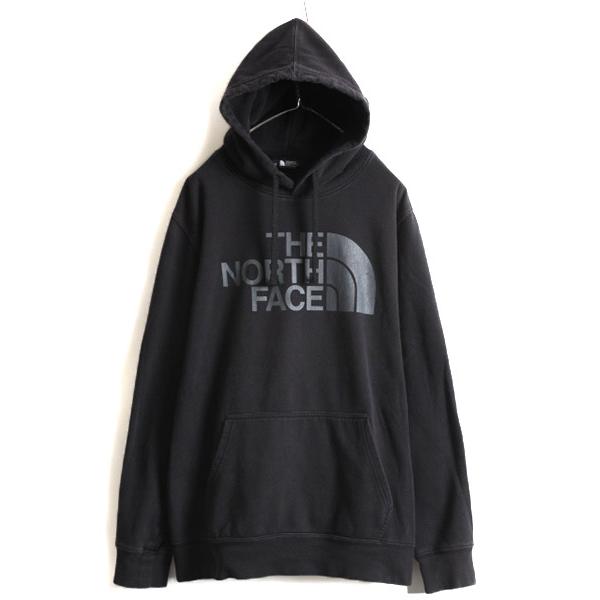 大きいサイズ XL □ ノースフェイス プリント スウェット フード