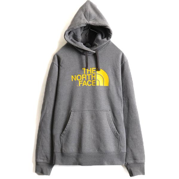 希少サイズ S □ ノースフェイス プリント スウェット フード パーカー