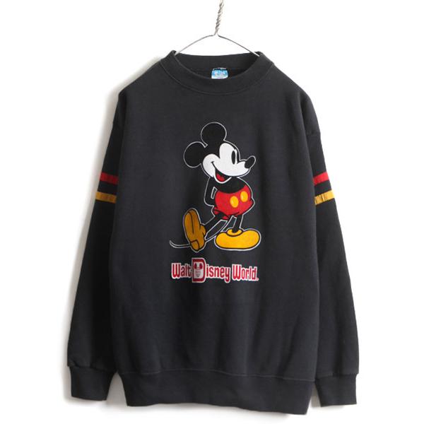 80s Usa製 人気 黒 ディズニー オフィシャル ミッキー フロッキー プリント スウェット メンズ レディース L 古着 80年代 トレーナー F Apd01y22n14 Master Plan 通販 Yahoo ショッピング