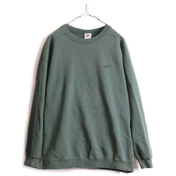 90s Usa製 オールド Nike スウォッシュ ロゴ刺繍 スウェット トレーナー メンズ L 古着 ナイキ ワンポイント クルーネック 裏起毛 F Mrd09y22n10 Master Plan 通販 Yahoo ショッピング