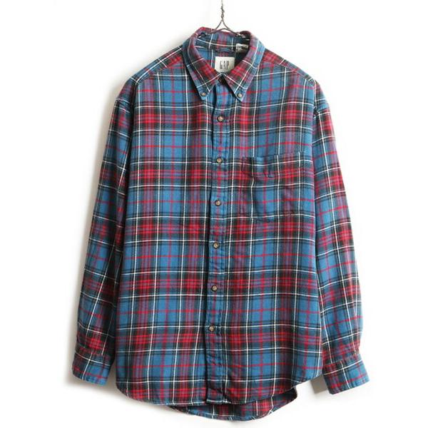 90s 00s Gap オールド ギャップ チェック フランネル 長袖 ボタンダウン シャツ メンズ M 古着 90年代 ネルシャツ ネル 長袖シャツ F Myd28y21n03 Master Plan 通販 Yahoo ショッピング