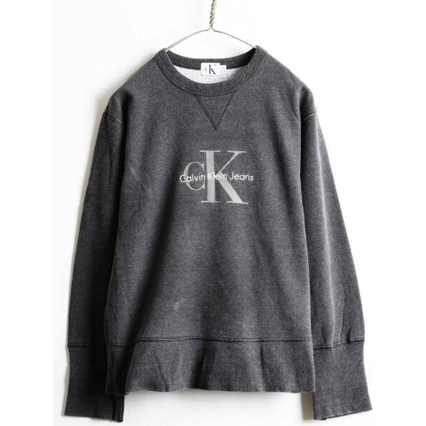 90s □ カルバンクライン CALVIN KLEIN JEANS CK プリント ロゴ 刺繍