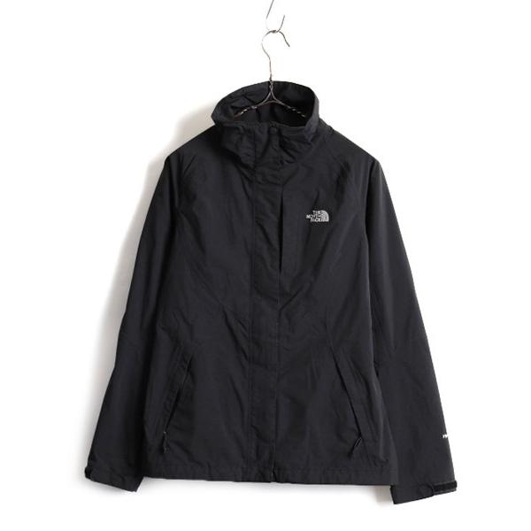 US企画 日本未発売 希少サイズ S 人気 黒 ■ The North Face ノースフェイス フルジップ HyVent ナイロン ジャケット (  レディース ) 古着