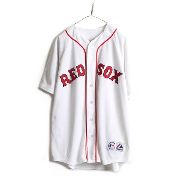 早い者勝ち RED SOX ゲームシャツ ベースボールシャツ ビッグサイズ レッドソックス ウェア educacioncontinua