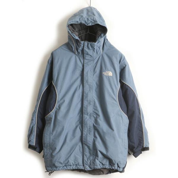 ボーイズ XL メンズ S 程□ ノースフェイス フルジップ 中綿入り