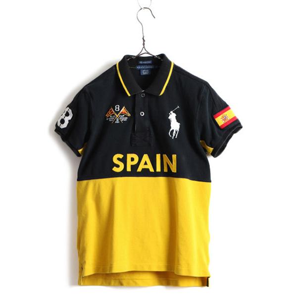 ビッグポニー □ スペイン 代表 POLO ポロ ラルフローレン 鹿の子 半袖