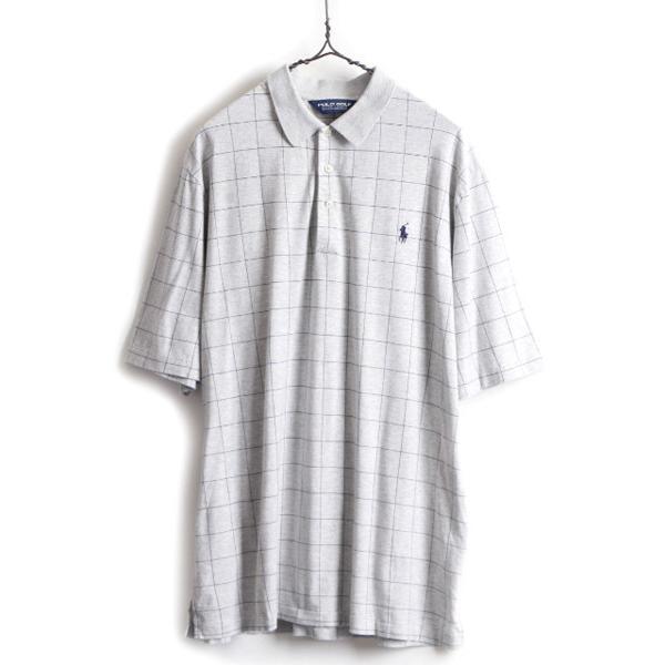 90s □ POLO GOLF ラルフローレン ウインドペン チェック 半袖