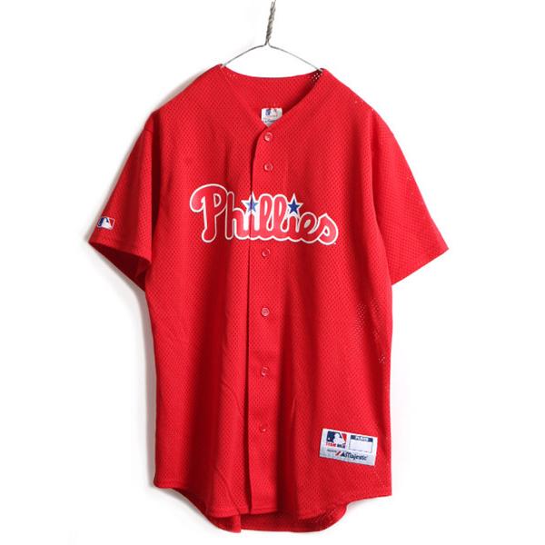 90s USA製 □ MLB オフィシャル Majestic フィラデルフィア フィリーズ