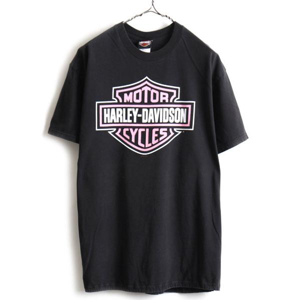 大きいサイズ XL 人気 黒 □ ハーレー ダビットソン オフィシャル 両面