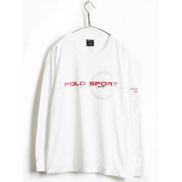 90's オールド □ POLO SPORT ポロスポーツ ラルフローレン 星条旗 袖