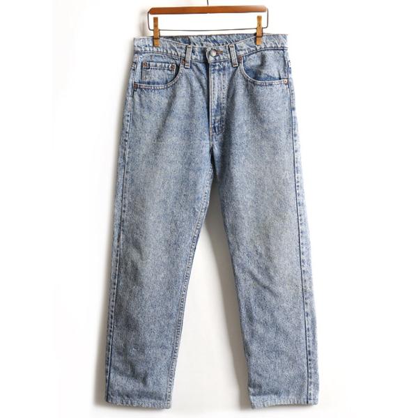 90s USA製 □ リーバイス 505 4813 ケミカルウォッシュ デニム パンツ
