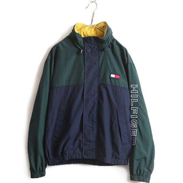 90s □ トミーヒルフィガー トリコカラー 切替 ナイロン セーリング