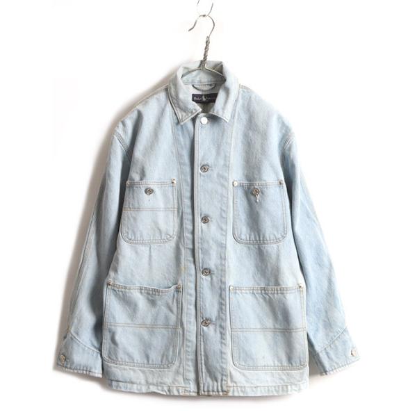 90s 希少サイズ S ラルフローレン デニム カバーオール ジャケット メンズ 古着 90年代 ポロ Polo デニムジャケット アイスブルー I Mrd22y22n04 Master Plan 通販 Yahoo ショッピング