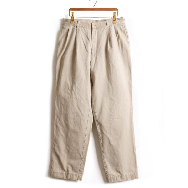 □ Brooks Brothers 2タック コットン チノ パンツ ( メンズ 33 34