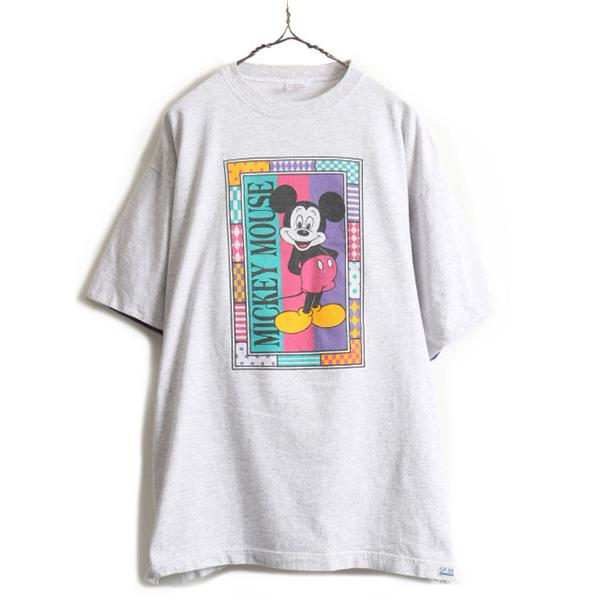90s USA製 大きいサイズ XL □ ディズニー オフィシャル ミッキー