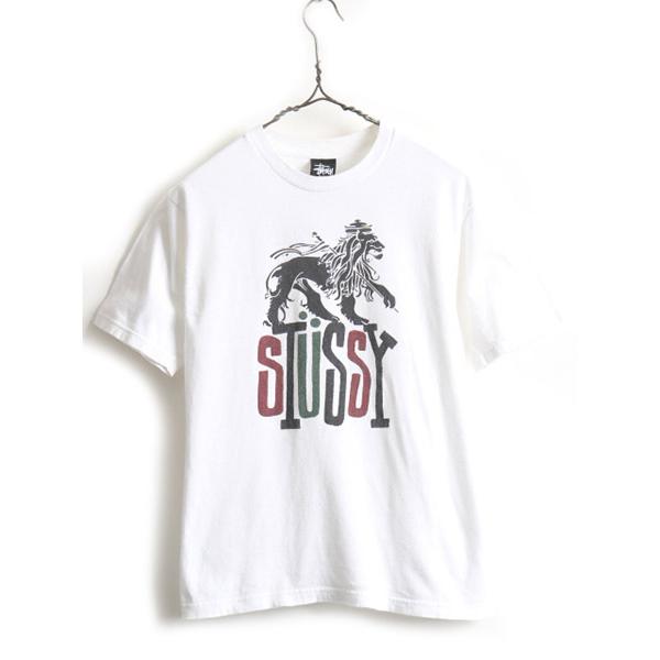 00s 希少サイズ S □ ステューシー ロゴ プリント 半袖 Tシャツ 