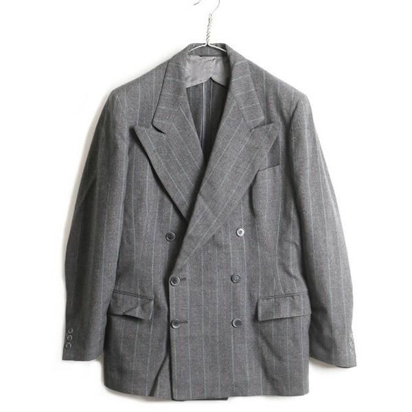60s 70s Usa製 ビンテージ Salny Brothers ダブルブレスト ストライプ ウール テーラード ジャケット メンズ L 程 ブレザー 灰 濃灰 K Fed28y21n05 Master Plan 通販 Yahoo ショッピング