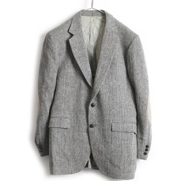 80s ビンテージ Usa製 Stafford ハリスツイード 本革レザー エルボーパッチ ヘリンボーン テーラード ジャケット メンズ L ブレザー K Jad05y21n10 Master Plan 通販 Yahoo ショッピング