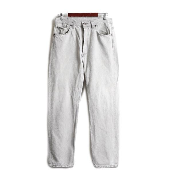 先染め 90s USA製 □ リーバイス 501 0657 グレー デニム パンツ