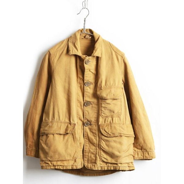 40's ビンテージ 希少サイズ S 程 ■ AMERICAN FIELD コットン ダック ハンティング ジャケット ( 男性 メンズ ) 古着  40年代 ブラウン 茶 :k-myd15y20n17:Master Plan - 通販 - Yahoo!ショッピング