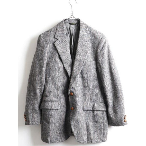 80s ビンテージ Usa製 ブランド不明 ハリスツイード 2ボタン テーラード ジャケット メンズ 男性 L 程 古着 ブレザー 灰 濃灰 ウール K Ocd30y19n08 Master Plan 通販 Yahoo ショッピング