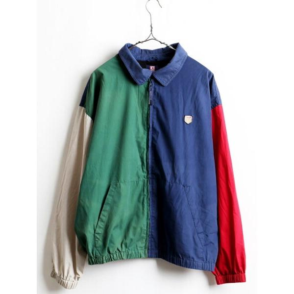 90's オールド □ CHAPS チャップス ラルフローレン マルチカラー 切替