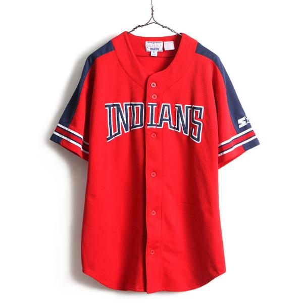90's 大きいサイズ XL □ MLB オフィシャル インディアンズ 半袖