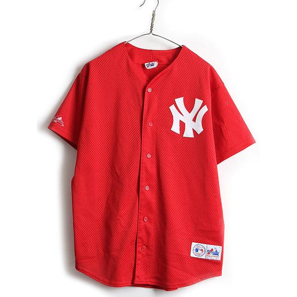 90's USA製 □ MLB オフィシャル Majestic ニューヨーク ヤンキース