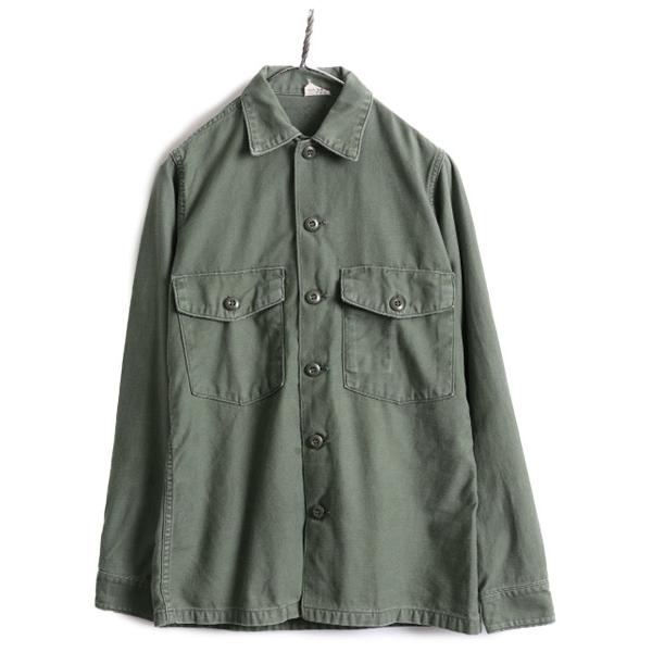 60s ビンテージ □ 米軍実物 US ARMY コットン サテン ユーティリティ 