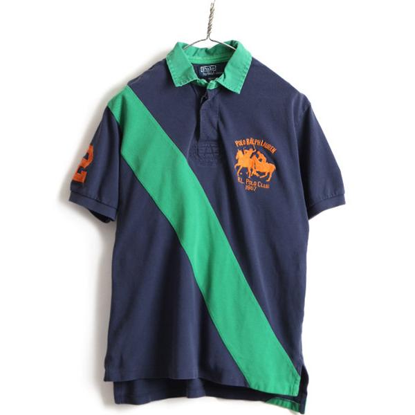 ダブルポニー □ POLO ポロ ラルフローレン 鹿の子 半袖 ポロシャツ