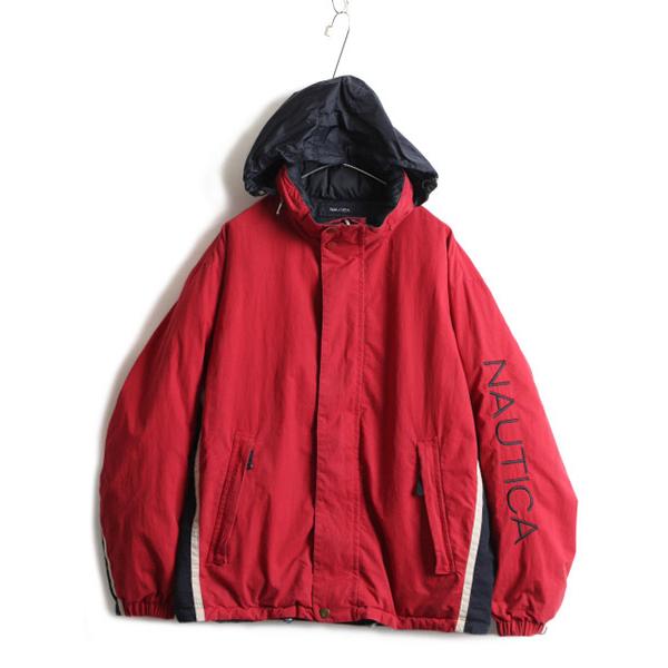 ノーティカ Nautica フルジップ コットン ナイロン リバーシブル ダウン ジャケット メンズ L 古着 紺 赤 ジャンパー 収納フード N Nvd04y21n11 Master Plan 通販 Yahoo ショッピング