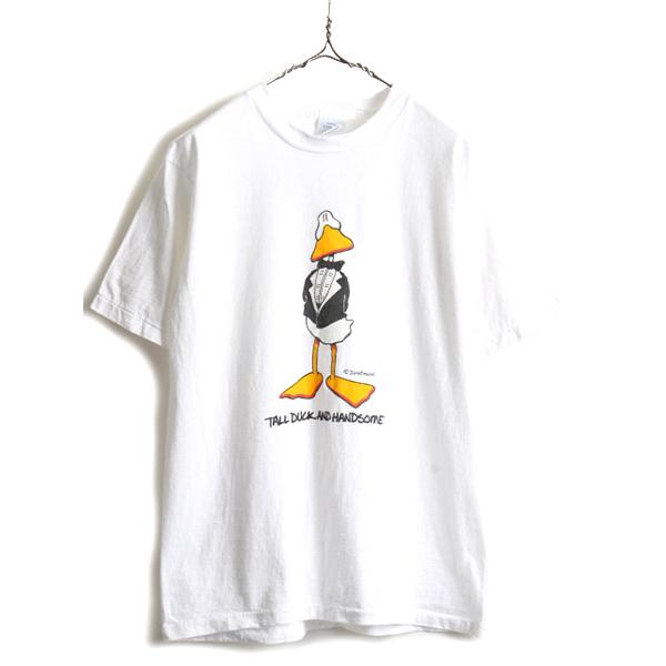 90s USA製 ■ アヒル キャラクター アート プリント 半袖 Tシャツ ( メンズ L ) 古着 90年代 オールド プリントTシャツ アニマル  白 当時物 :s-aud09y22n04:Master Plan - 通販 - Yahoo!ショッピング